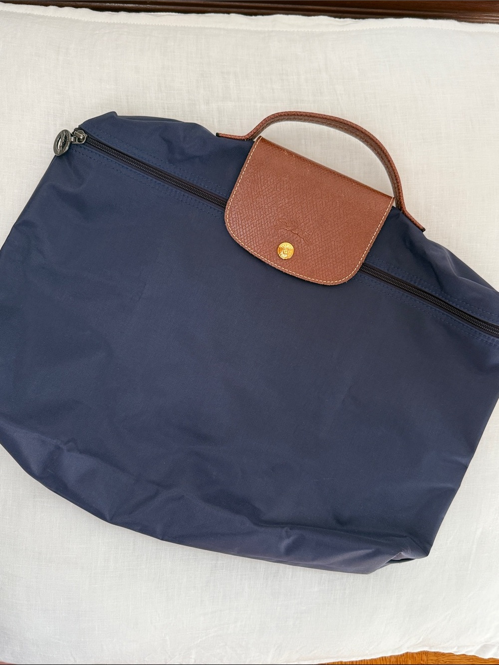 Longchamp Le Pliage Briefcase | Navy